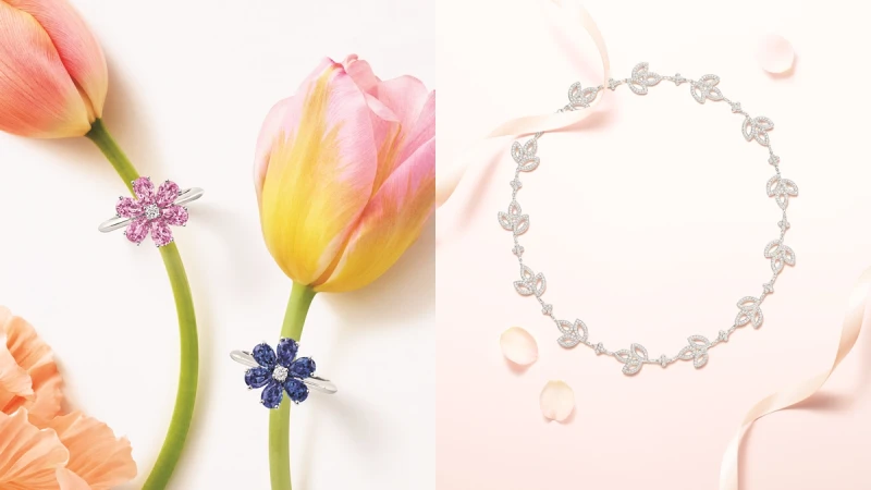 百合、向日葵、勿忘我和芙蓉…以花朵為靈感的Winston Garden春日珠寶浪漫曝光