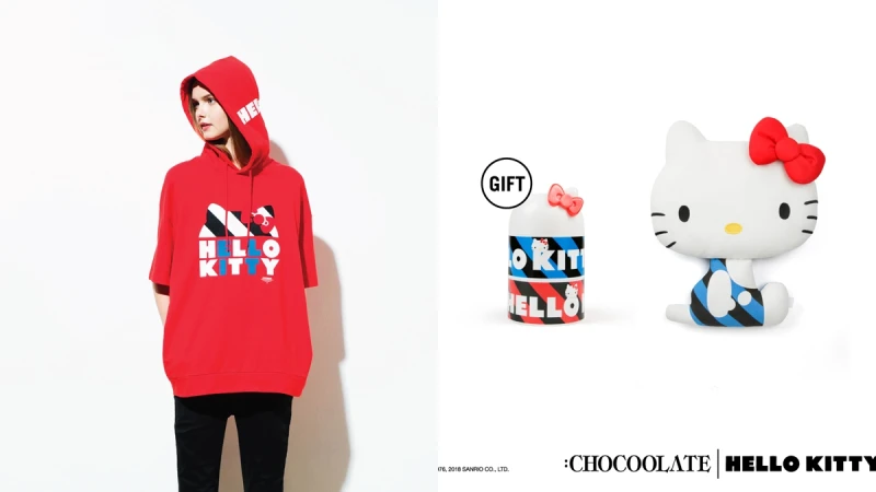 凱蒂貓迷們又要失心瘋了！:CHOCOOLATE x HELLO KITTY聯名系列 超萌來襲