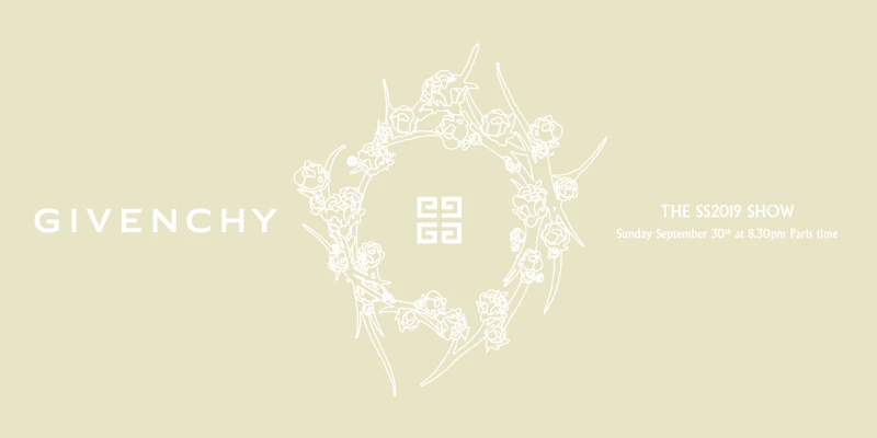 【Live】線上看！Givenchy 2019春夏時裝大秀，將在10/1凌晨2點半登場