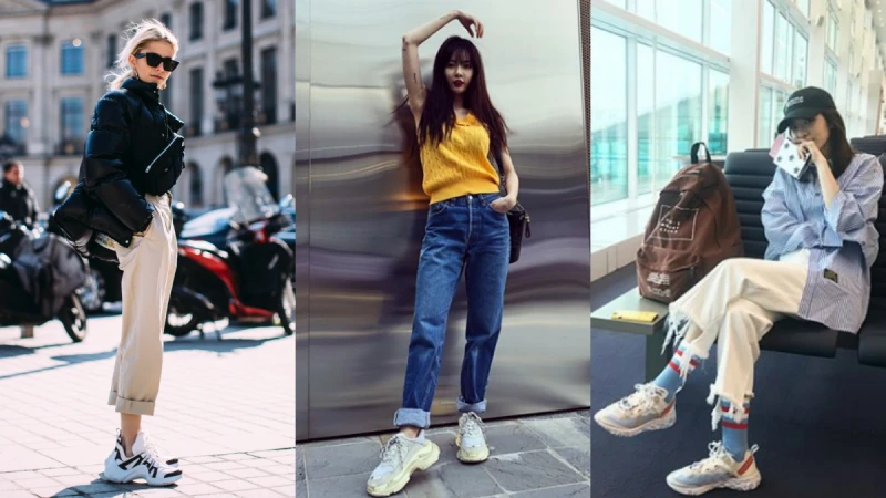 有了老爹鞋卻不知道怎麼穿搭？跟上泫雅、Dara...潮流界的指標人物一起掌握最夯老爹風！