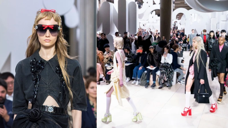 彩色超高厚底鞋、蝴蝶結裝飾墨鏡...Miu Miu女孩的古靈精怪全展現在2019春夏系列！