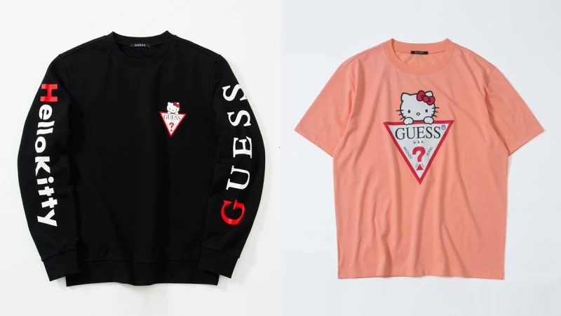 凱蒂貓迷們又要尖叫了！GUESS × Hello Kitty聯名限量系列超可愛單品一覽