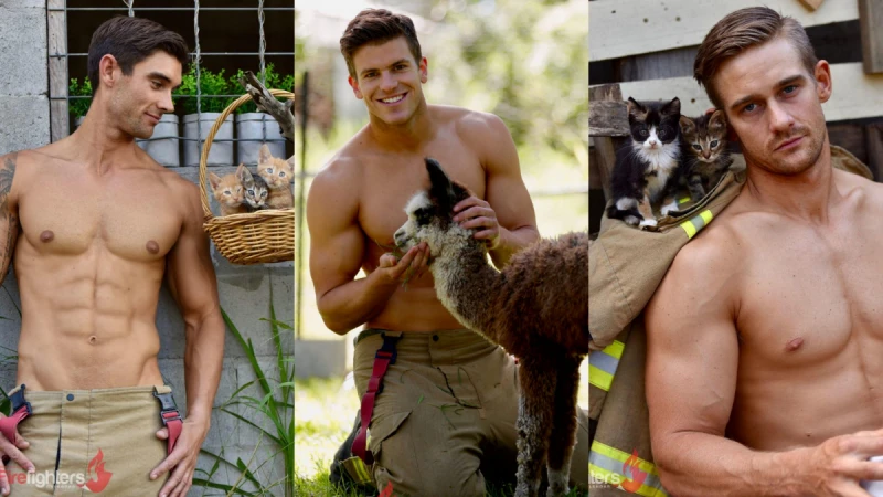 天菜鮮肉配上萌萌毛小孩就是無法抗拒！姊妹們必收，2019澳洲消防員猛男月曆真的太養眼