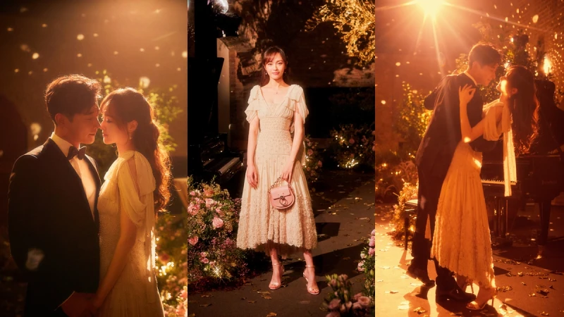 唐嫣、羅晉絕美婚宴照釋出！超美超夢幻的婚前晚宴禮服由Chloé量身打造