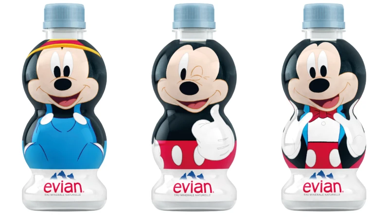 每天都想來一瓶！evian®推出米奇90週年聯名限量版，5個超萌米奇一次擁有