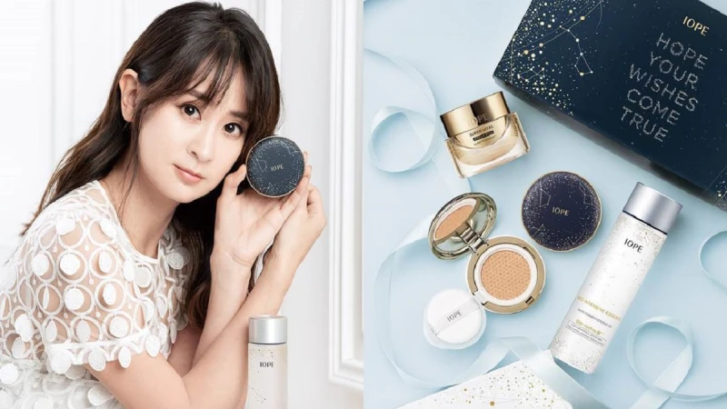 當生活被工作填滿，女人最需要的就是懂你的化妝品，時尚名媛李晶晶完美輕妝來自IOPE經典氣墊