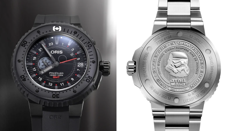 《星際大戰》的粉絲注意了！黑武士圖示、風暴兵頭盔、限量編號與電影名言...均藏在Oris的全新限量聯名錶款！