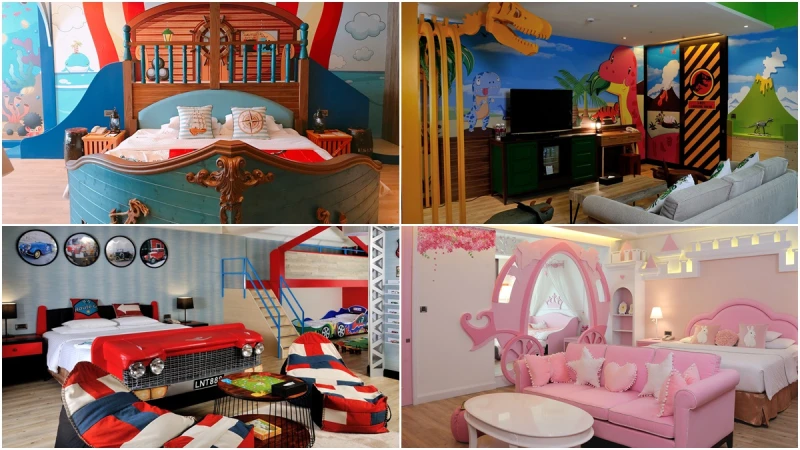 化身小公主、小海盜，進入侏儸紀世界的探險旅行！義大皇家酒店推出6款全新主題套房