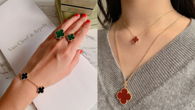 【試戴報告】珠寶迷請注意！Van Cleef &amp; Arpels經典款Alhambra系列實戴細節大公開，彩寶款式又萌又生火（內附開箱影片與售價）