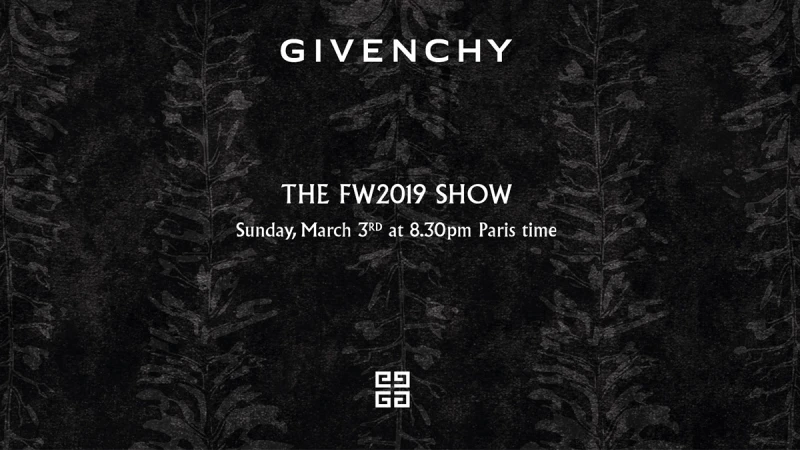 【Live】線上看！GIVENCHY 2019秋冬時裝大秀，將在3/4凌晨3點登場