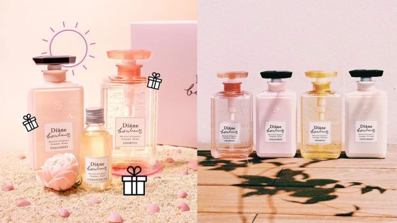 日本魅惑女神髮香的力量，洗一次成爲此生摯愛！「Diane Bonheur工藝香水 深層修護玫瑰洗髮露」