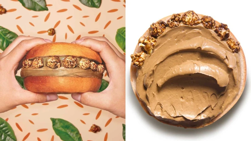 好丘台中獨家口味來了！全新「紅玉爆米花」厚醬貝果 3/16開賣