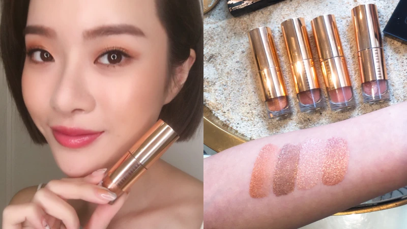 一抹就是細緻的玫瑰金色沙灘時髦光澤！Bobbi Brown超輕盈液體眼影 服貼不掉色 留住美好夏日時光！