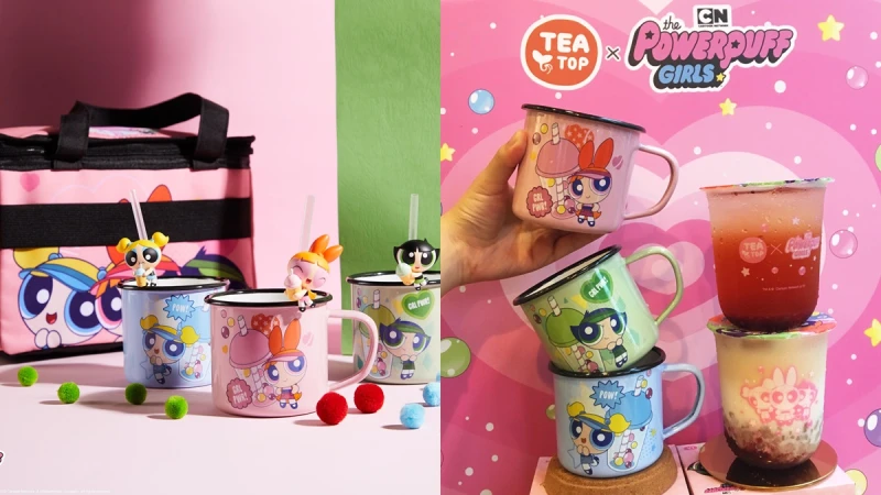 呼叫小鎮村村民！TEATOP與飛天小女警聯名推出限定杯款、吸管公仔超萌周邊一起收藏起來