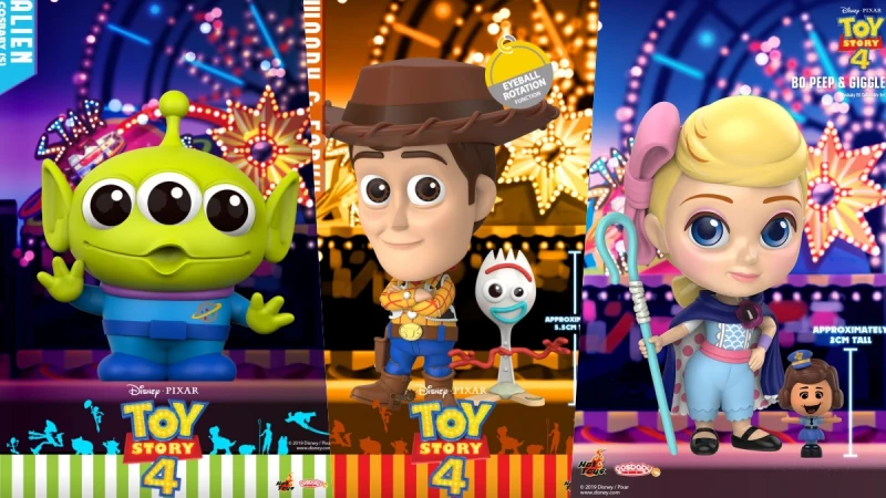 荷包要注意！《玩具總動員4》X Hot Toys 將人物Q版化，推出全新角色叉奇、牧羊女、兔崽子公仔爆炸可愛