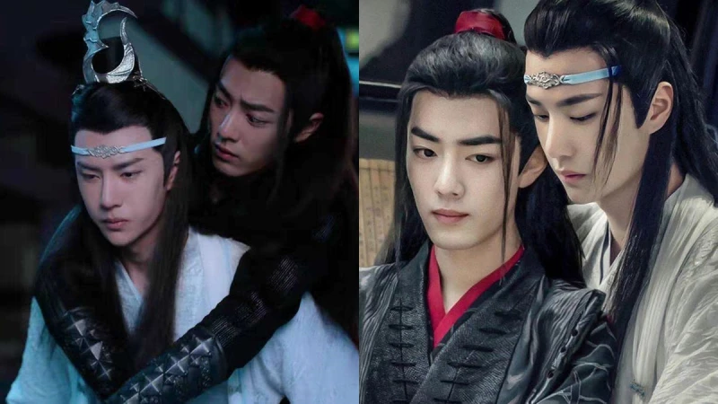 《陳情令》這一對男男CP可以在一起!兩大古裝男神肖戰、王一博,Man背、飛吻實在太甜了