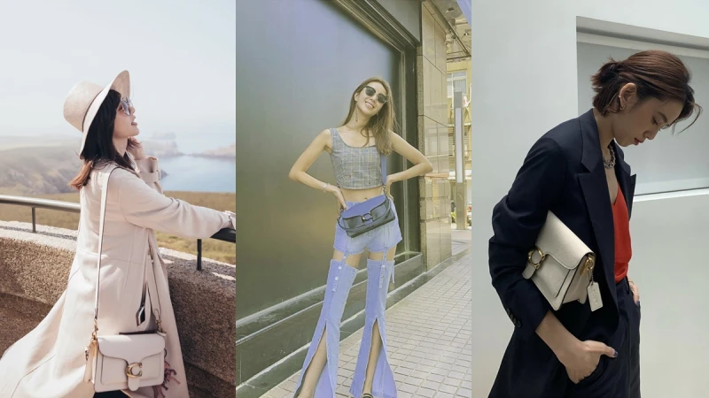 看隋棠、郭雪芙、陳庭妮這樣駕馭！Coach全新Tabby手袋，大膽撞色、俐落輪廓不管是通勤還約會都很可以