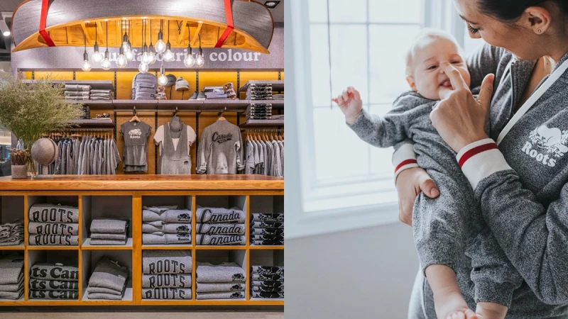 經典椒鹽灰也有童裝系列！Roots完美複製經典S&amp;P概念店，還可以自己布貼專屬服飾