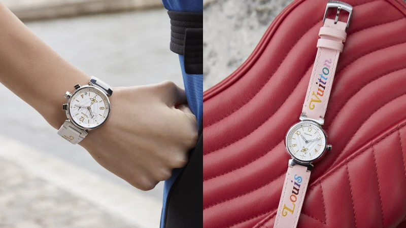 LV迷請收！糖果色錶帶、立體波浪面盤...Tambour New Wave手錶俏皮上市