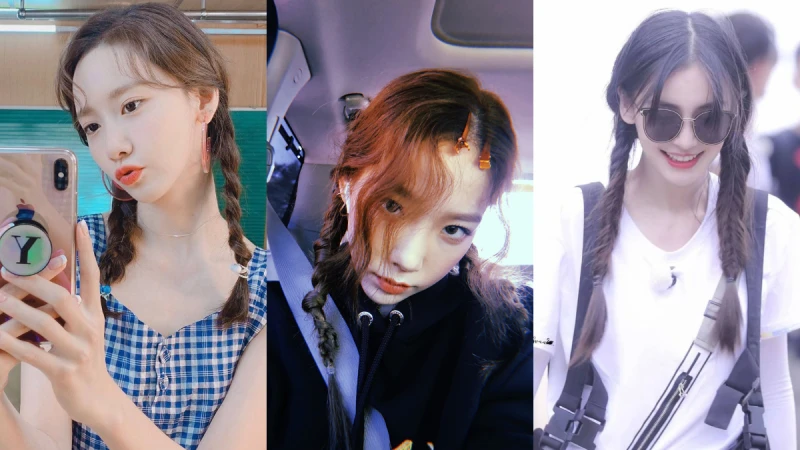 女星、韓妞的減齡絕招！率性可愛「羊角辮」，看潤娥、太妍、Angelababy的甜美示範～
