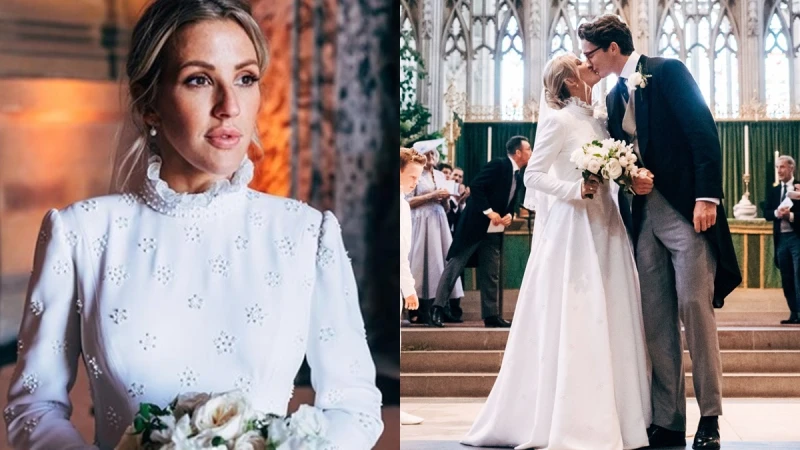 艾麗高登結婚了!和27歲男友教堂舉辦浪漫婚禮,絕美相吻甜蜜婚照曝光