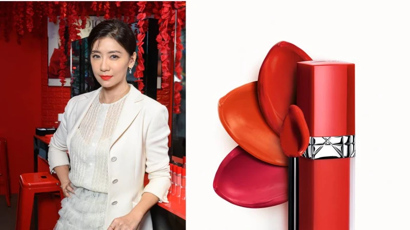 準影后賈靜雯的迪奧紅管唇膏到底是哪三色！氣場全開，不買合理嗎？