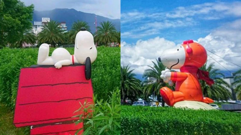 史努比迷快衝花蓮！全台首座「史努比迷宮」登場、8米高太空人史努比戴頭盔，鐵粉必失心瘋～