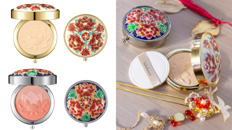 【2019聖誕彩妝】雪花秀推出韓國故宮級「花釉香粧盒、花釉彩妍盒」，完全是宮中娘娘的粉盒！