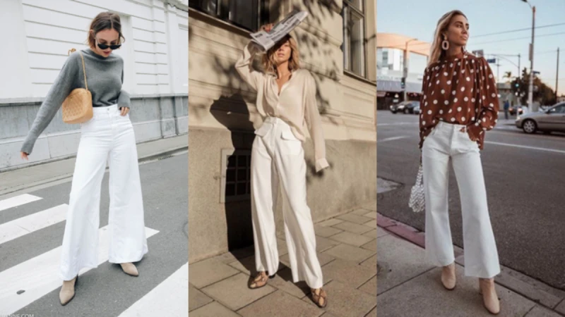 人人懼怕的「白色寬褲」原來這麼百搭！這 4 個超實用搭配法讓你明白它的好！