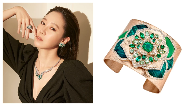 孔曉振也醉心的 Piaget 頂級珠寶作品《Golden Oasis燦金綠洲》,勾勒絢麗沙漠風情畫簡直美呆