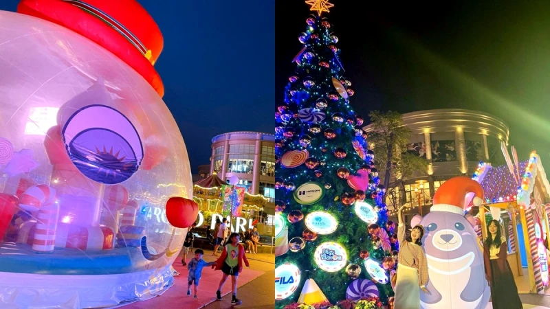 「飄雪耶誕樂園」降落高雄！大魯閣草衙道打造7米高麋鹿氣墊，浪漫飄雪、追聖誕老公公等4大活動太好玩