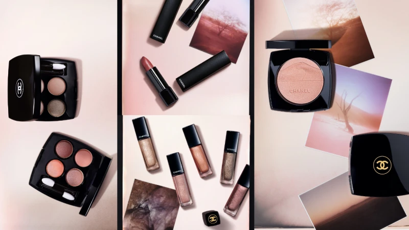 【2020春妝】香奈兒沙漠之夢太美～乾燥玫瑰四色眼影、蜜桃玫瑰色唇膏，宛如加了玫瑰濾鏡！