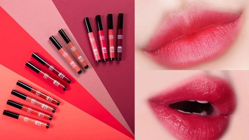 MAKE UP FOR EVER藝術大師絲光潤唇筆，囊括豆沙色、中藥色、玫瑰奶茶、乾燥玫瑰，一次收齊絕美神仙色！