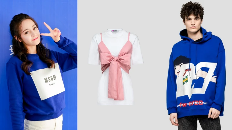 迪麗熱巴愛牌MSGM這件蝴蝶結襯衫,少女感100分!《足球小將翼》童趣上衣只有這間店有賣