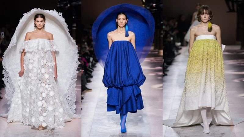 【巴黎高訂週】GIVENCHY高訂秀是一封女人致女人的浪漫情書！彩色寬簷帽直接將女模變成「一朵花」