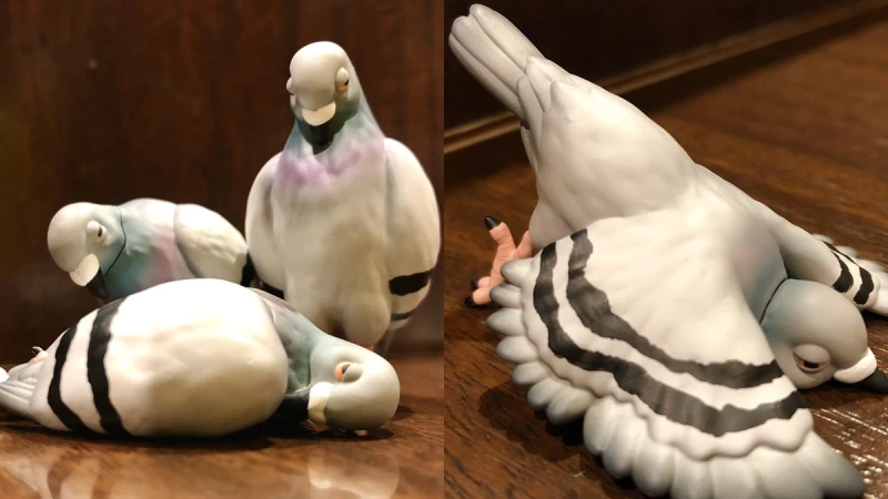 好想下班！日本推「厭世鴿子」5款造型扭蛋，厭世表情神還原日常生活寫照