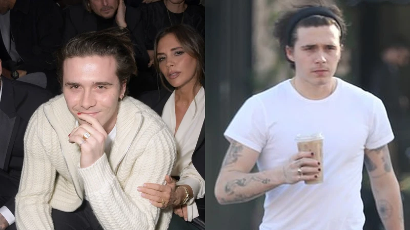 貝帥20歲長子布魯克林貝克漢也瘋指甲油!IG曬大紅色指甲,還和女友是情侶色