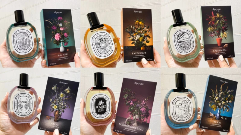 Diptyque 6款經典花香調的繽紛夢想花束系列登場！影中之水/杜桑/玫瑰之水…