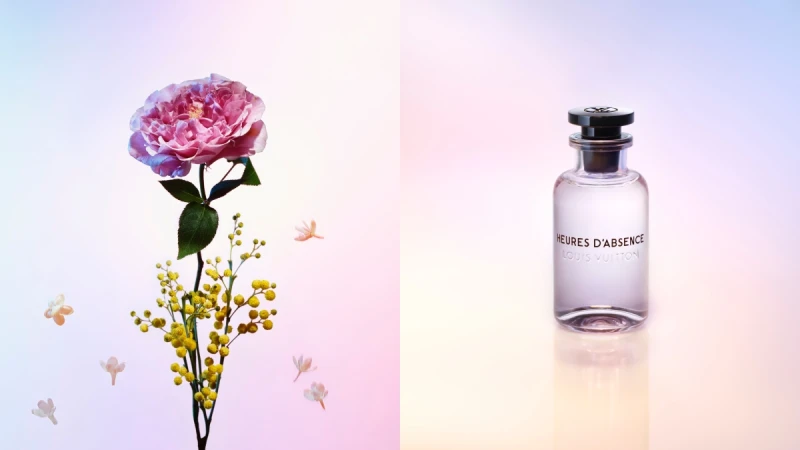 LV路易威登2020年新香水「Heures d'Absence」,隔了93年重現品牌1927年的第一支香水,茉莉搭上玫瑰在經典中有新意