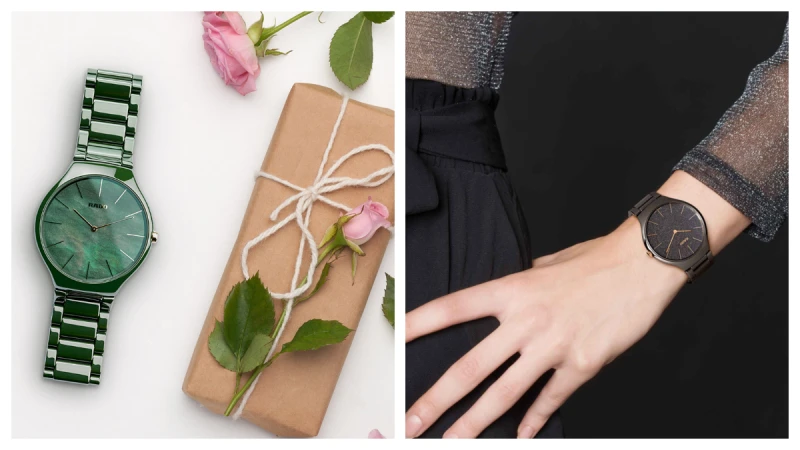 夏天就戴這兩只，Rado 瑞士雷達表 True Thinline 新系列推出亮鑽錶盤和綠葉紋理珍珠母貝設計，輕薄設計太好看！