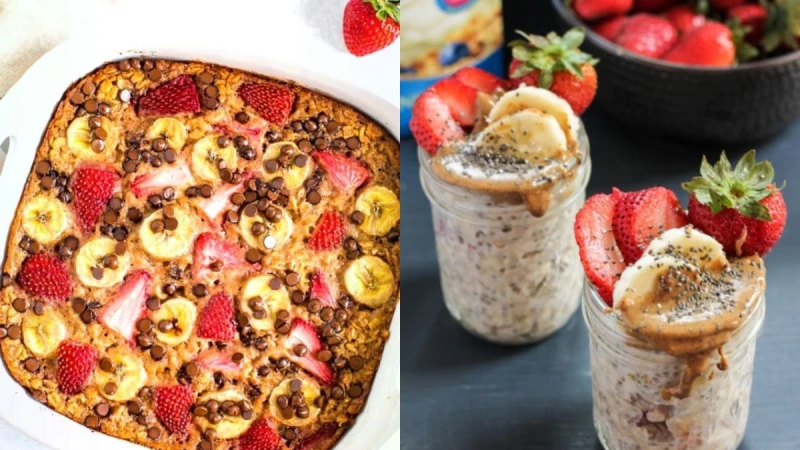 減脂瘦身刮油快手早餐來了—草莓香蕉烤麥片 吃了超有飽足感整天都不餓！ 