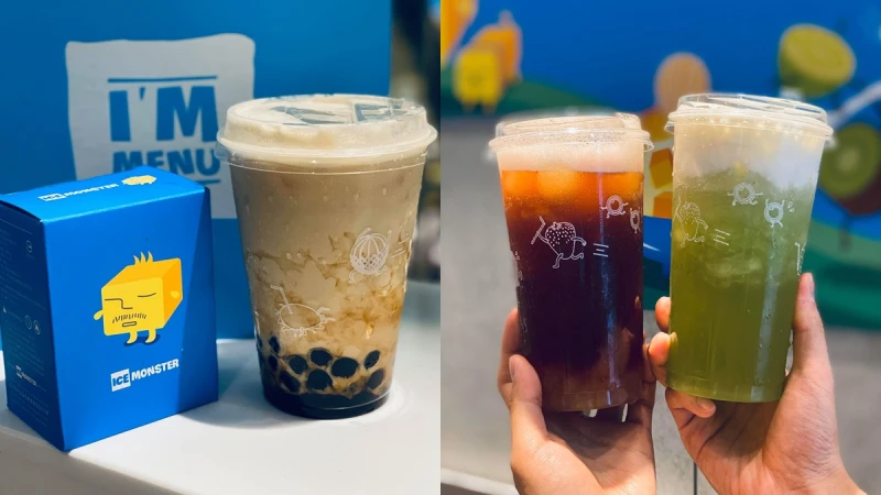 ICE MONSTER也有手搖了！獨創「茶冰塊」鎖住高山茶香，新鮮葡萄水果茶、哈密瓜奶蓋必喝