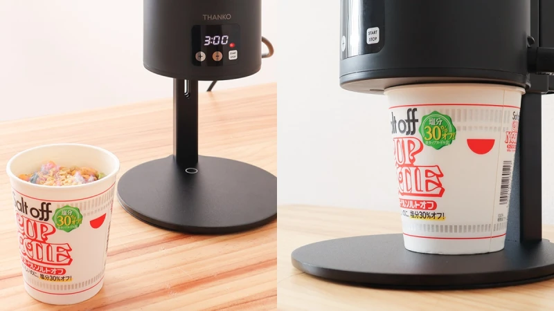 日本推「自動泡麵機」從煮水到計時一鍵上桌，直接煮出最完美的軟硬度麵條