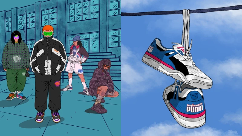 潮流迷不容錯過！PUMA SELECT攜手炸彈潮牌THE HUNDREDS推出復古跑鞋、帥氣運動裝束