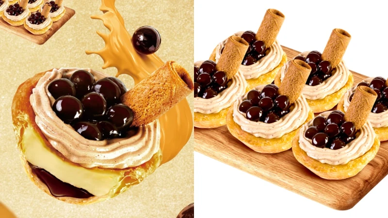 肯德基首度推出「黑糖珍奶蛋撻」口味！爆餡奶茶卡士達+波霸珍珠，全台限定10店買得到