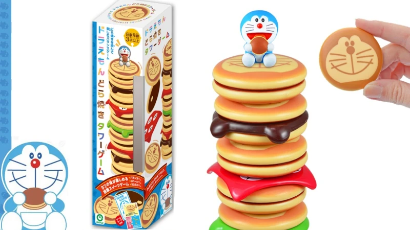 桌遊推薦！超萌「哆啦A夢銅鑼燒疊疊樂」3種不同玩法，從大富翁到黑白棋樂趣無窮