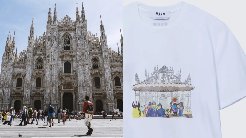 設計師帶你玩！Msgm、Paul Smith推出旅遊景點T-Shirt，米蘭大教堂、布萊頓海灘...私房清單一次告訴你