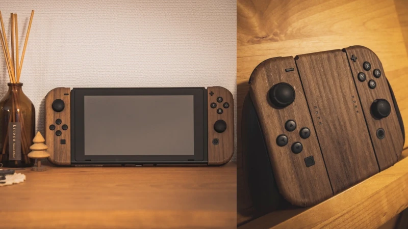 太時髦！木紋Switch主機改造教學大公開，還有超夢幻漸層保護殼