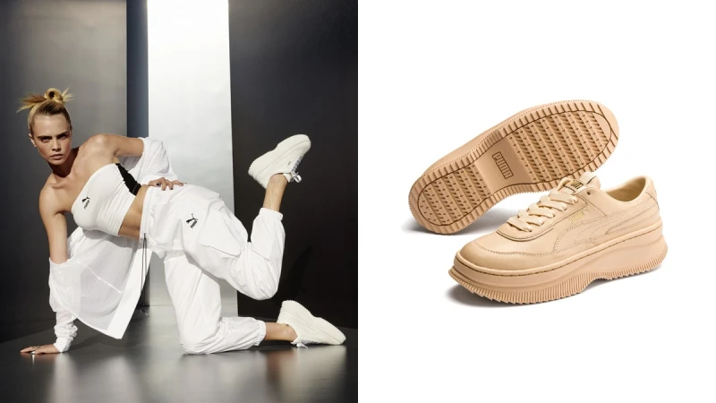 穿上立馬長高5公分！Puma熱賣款鬆糕厚底鞋Deva換上裸白新色，還有最溫柔的奶茶色