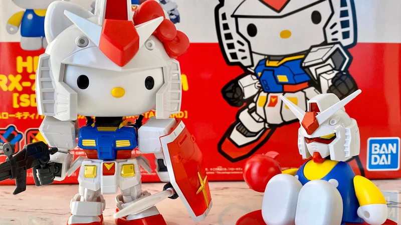 反差萌！Hello Kitty x鋼彈模型聯名打造最萌的模型，凱蒂貓、鋼彈切換自如多種不同玩法超欠收藏